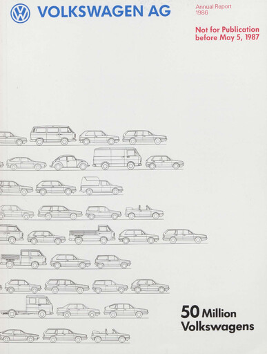 Thumbnail Volkswagen Annual Report 1986