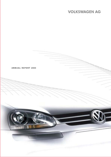 Thumbnail Volkswagen Annual Report 2003