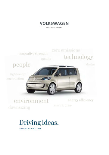 Thumbnail Volkswagen Annual Report 2008