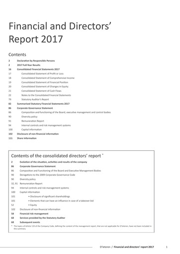 Thumbnail D'Ieteren Group Financial Report 2017