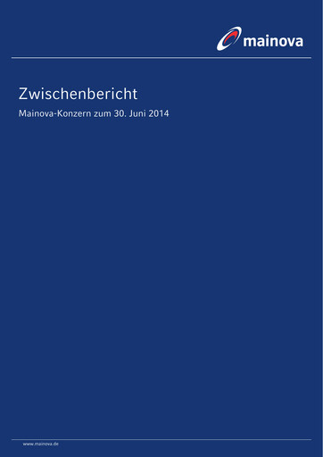 Thumbnail Mainova Half-year Report 2014-h1