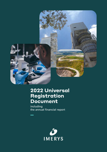 Miniature Imerys Document d'enregistrement universel 2022