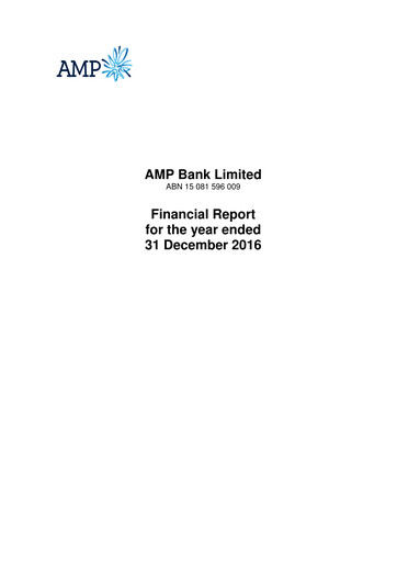 Vorschaubild AMP Limited Finanzbericht 2016