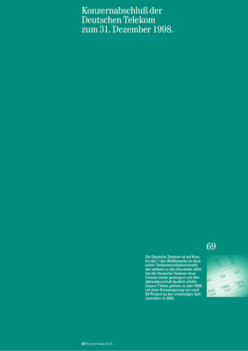 Thumbnail Deutsche Telekom Financial Statement 1998