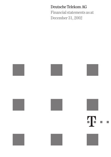 Thumbnail Deutsche Telekom Financial Statement 2002