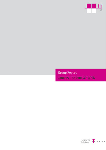 Miniature Deutsche Telekom Rapport semestriel 2005-h1