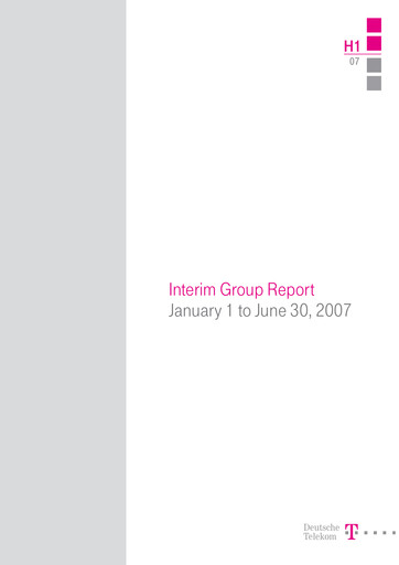 Miniature Deutsche Telekom Rapport semestriel 2007-h1