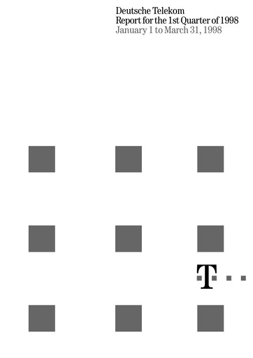 Miniature Deutsche Telekom Rapport trimestriel 1998-q1