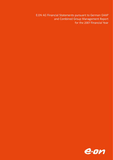 Thumbnail E.ON Financial Statement 2007