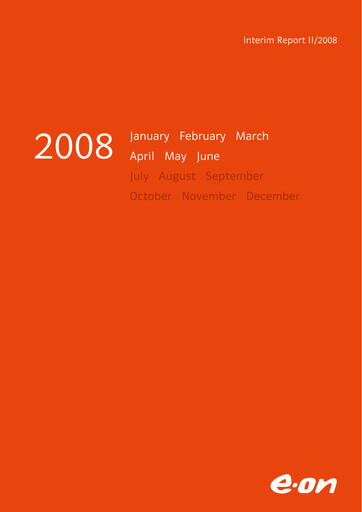 Vorschaubild E.ON Halbjahresbericht 2008-h1