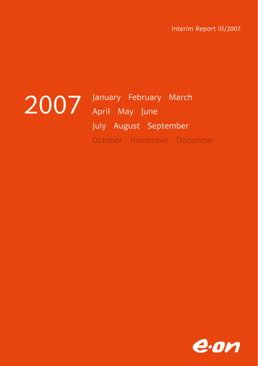 Miniature E.ON Rapport trimestriel 2007-q3