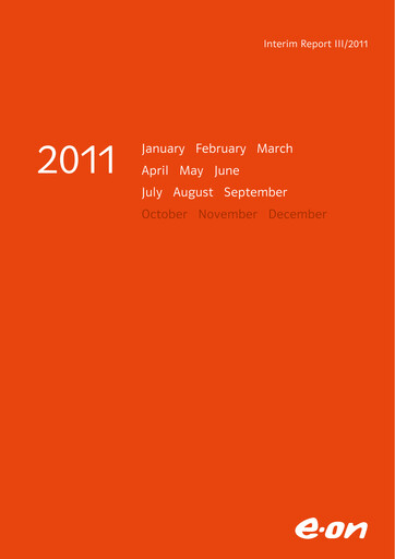 Miniature E.ON Rapport trimestriel 2011-q3