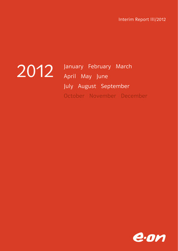 Miniature E.ON Rapport trimestriel 2012-q3