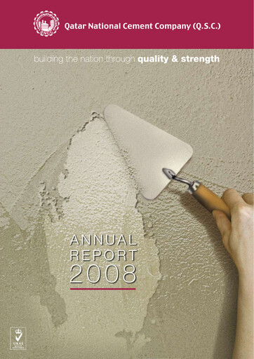 Thumbnail Qatar National Cement Company Annual Report 2008