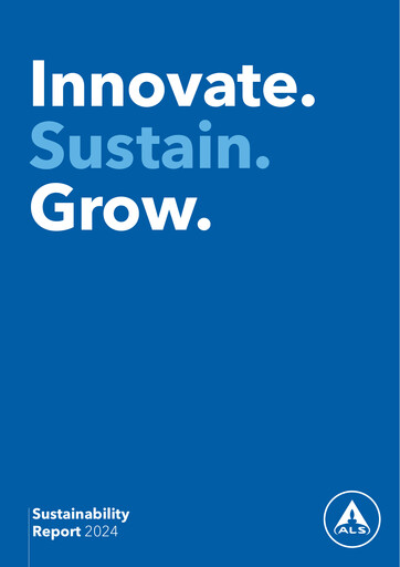 Thumbnail ALS Global Sustainability Report 2024