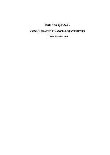Thumbnail Baladna Financial Statement 2025