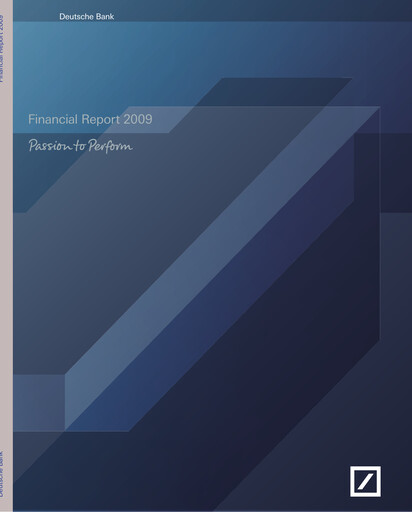 Miniature Deutsche Bank Rapport financier 2009