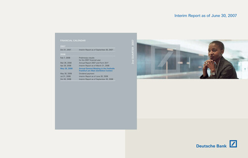 Thumbnail Deutsche Bank Half-year Report 2007-h1