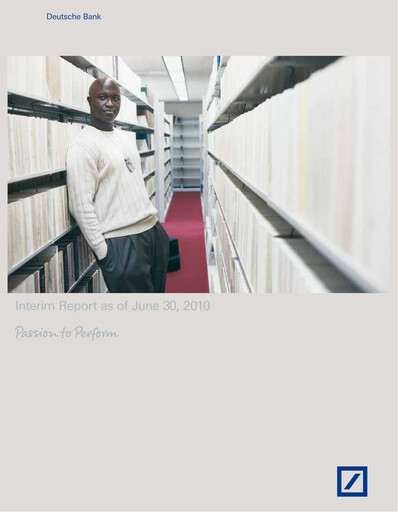 Thumbnail Deutsche Bank Half-year Report 2010-h1