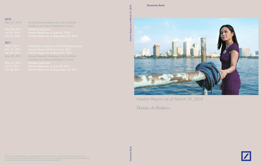 Thumbnail Deutsche Bank Quarterly Report 2010-q1