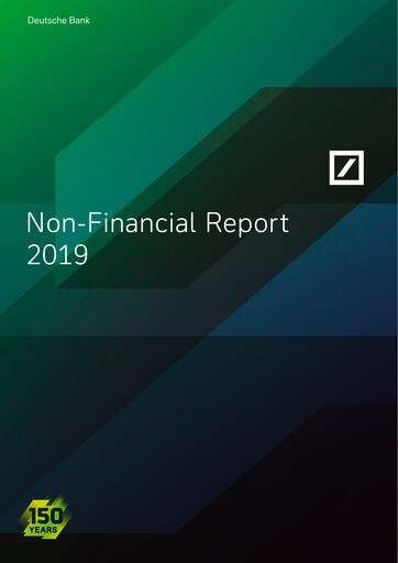 Thumbnail Deutsche Bank Sustainability Report 2019