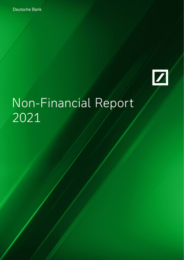 Thumbnail Deutsche Bank Sustainability Report 2021