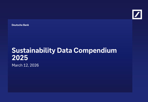 Thumbnail Deutsche Bank Sustainability Report 2025