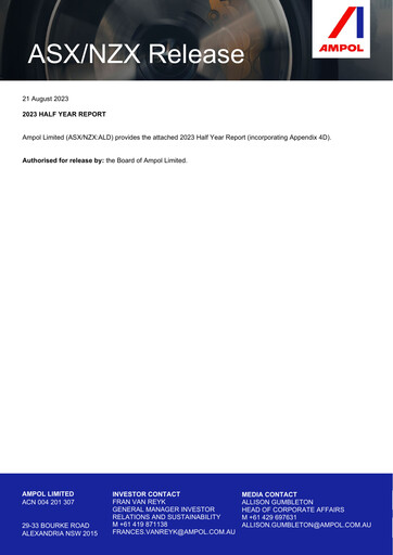 Thumbnail Ampol Half-year Report 2023-h1