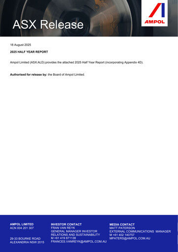 Thumbnail Ampol Half-year Report 2025-h1