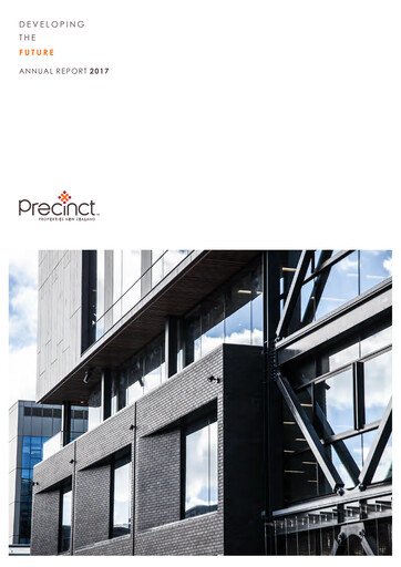 Thumbnail Precinct Properties
 Annual Report 2017
