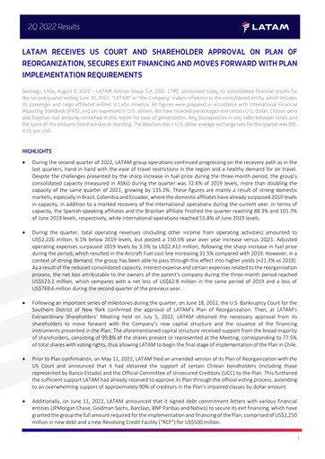 Thumbnail LATAM Airlines  Quarterly Report 2022-q2