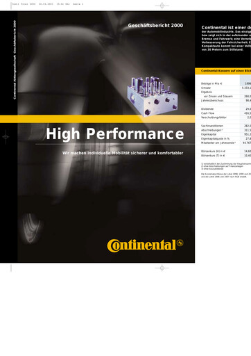 Thumbnail Continental Annual Report 2000