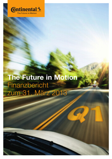 Thumbnail Continental Quarterly Report 2013-q1