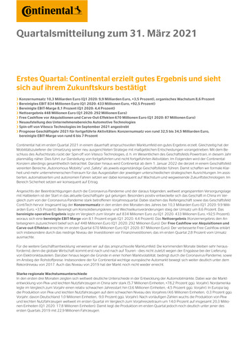 Thumbnail Continental Quarterly Report 2021-q1