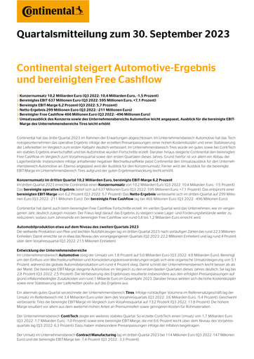 Thumbnail Continental Quarterly Report 2023-q3