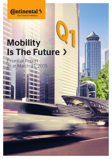 Thumbnail Continental Quarterly Report 2015-q1