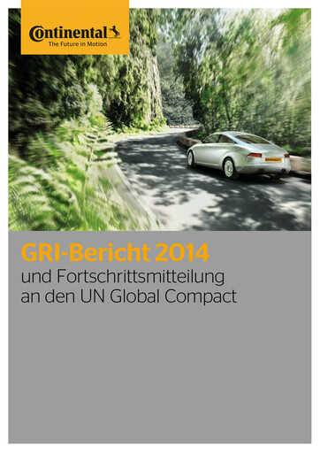 Thumbnail Continental Sustainability Report 2014