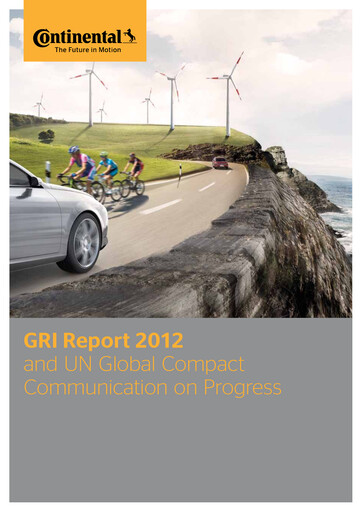 Thumbnail Continental Sustainability Report 2012