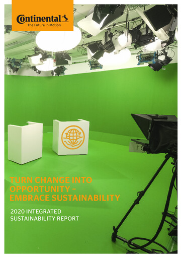 Thumbnail Continental Sustainability Report 2020