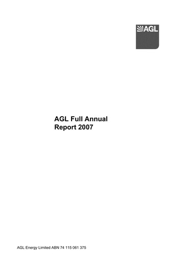 Thumbnail AGL Energy
 Annual Report 2007