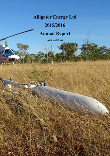 Thumbnail Alligator Energy Annual Report 2016