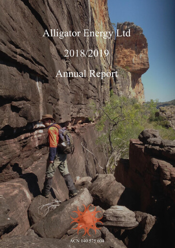 Thumbnail Alligator Energy Annual Report 2019