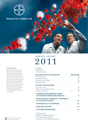 Thumbnail Bayer Annual Report 2011