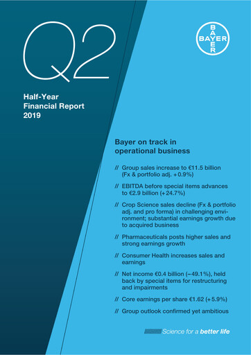 Thumbnail Bayer Half-year Report 2019-h1