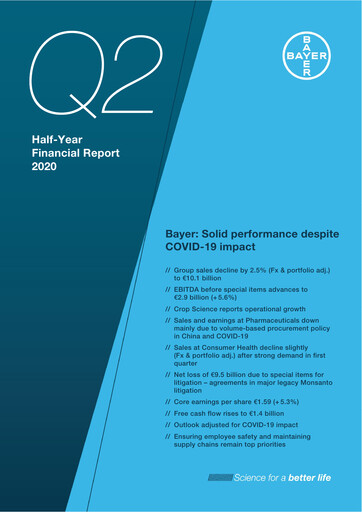 Thumbnail Bayer Half-year Report 2020-h1