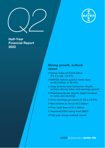 Thumbnail Bayer Half-year Report 2022-h1