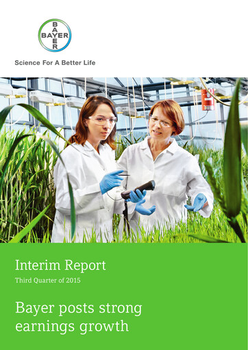 Thumbnail Bayer Quarterly Report 2015-q3