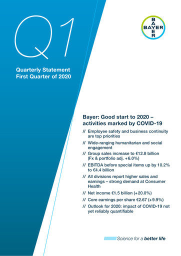 Thumbnail Bayer Quarterly Report 2020-q1