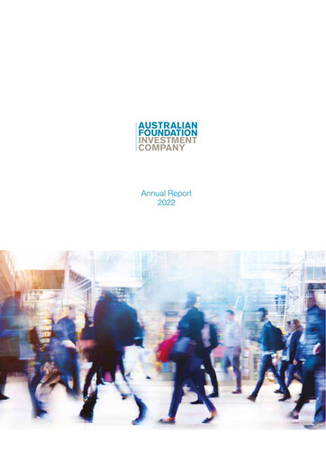 Thumbnail Australian Foundation Investment Company Annual Report 2022