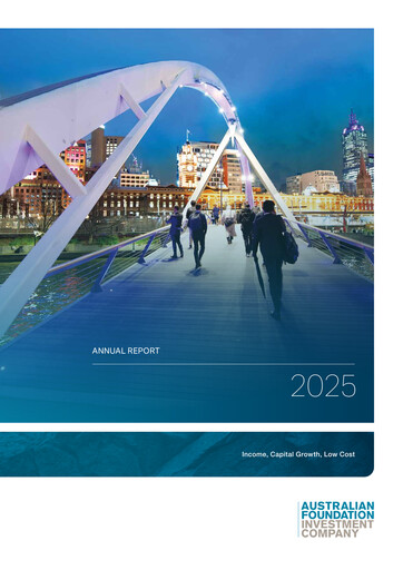 Thumbnail Australian Foundation Investment Company Annual Report 2025